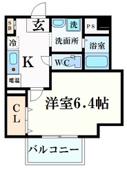 なんば駅 徒歩9分 6階の物件間取画像